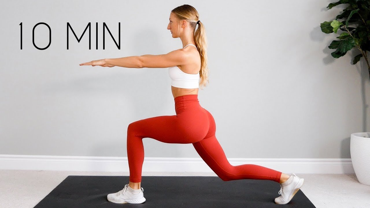 🔥 10 Min Leg, Butt & Thigh Workout at Home | No Equipment Needed! 🏋️‍♀️