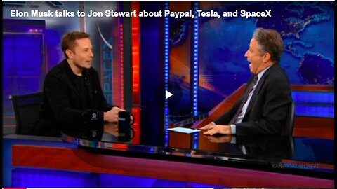 "Elon Musk Discusses PayPal, Tesla, and SpaceX with Jon Stewart"