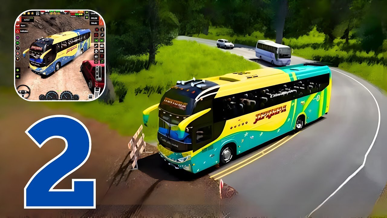 Coach Driving Simulator Games - Gameplay Walkthrough | Part 2 (Android)