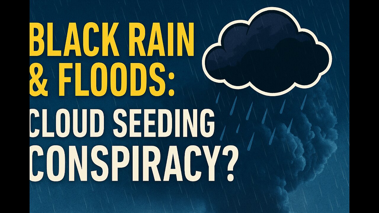 Black Rain & Floods: Is Cloud Seeding the Real Culprit? 🌧️☁️ Conspiracy or Truth?