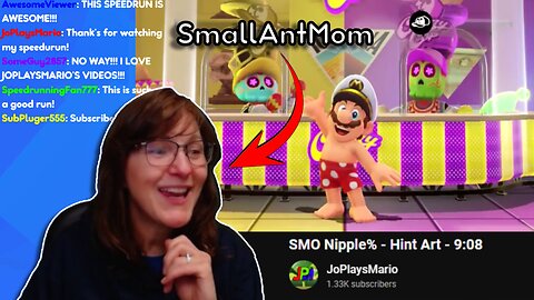 SmallAntMom reacted to my Nipple% Speedrun!!!