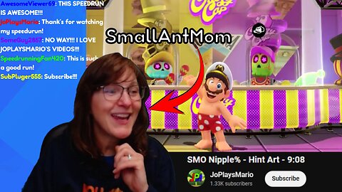 SmallAntMom reacted to my Nipple% Speedrun!!!