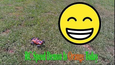 RC Speed Demon In A Field Part 1 (Orange)