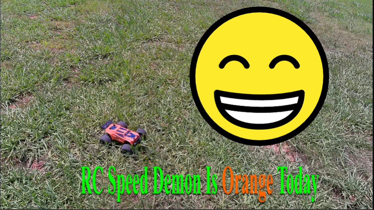 RC Speed Demon In A Field Part 1 (Orange)