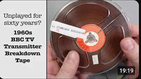 📡 1960s BBC TV Transmitter Breakdown Tape – Rare Broadcast History 🎞️📺