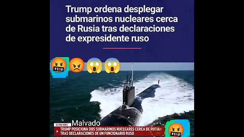 #Dinald #trump #orders #submarines #near #Russia