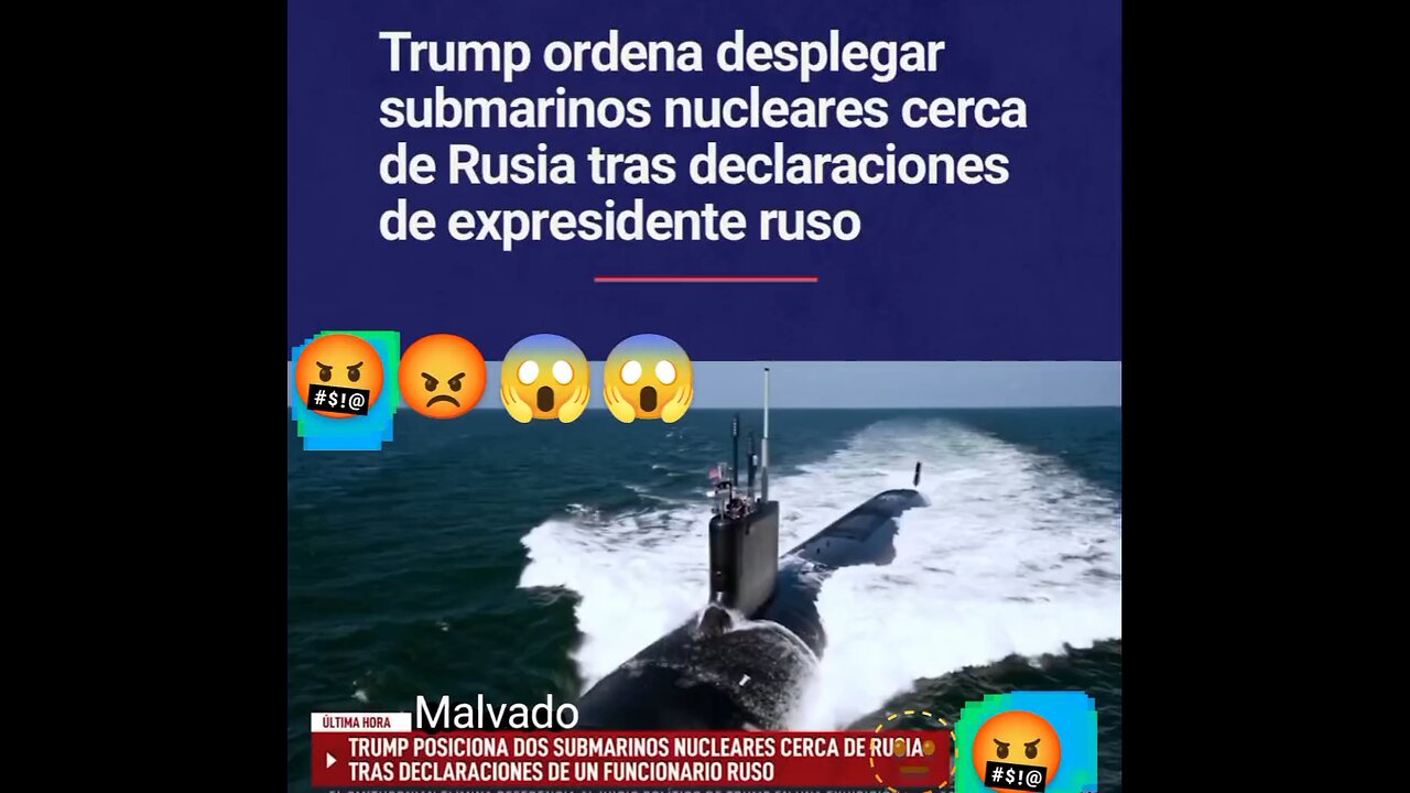 #Dinald #trump #orders #submarines #near #Russia