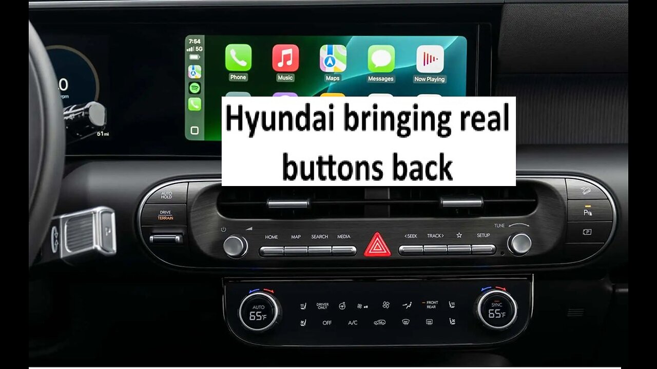 Hyundai bringing back physical buttons