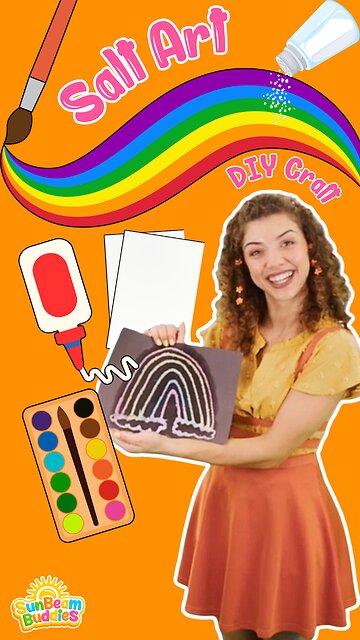 Salt Art - Craft for kids! 🌈