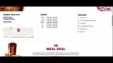 Dunkin' Donuts Kinnelon NJ 07405 1167 State Rt 23 Kinnelon, NJ 07405 (973) 333-1380