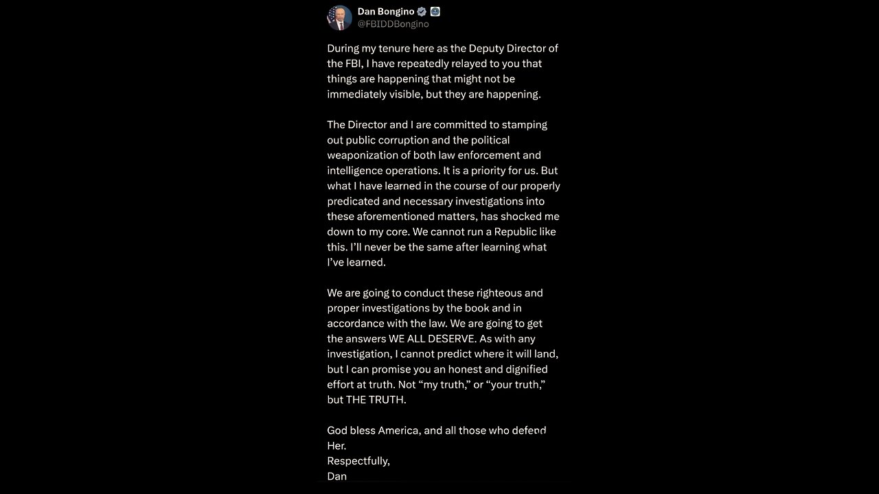 Candace ~ Dan Bongino Tweet | Skock'd me to the core.