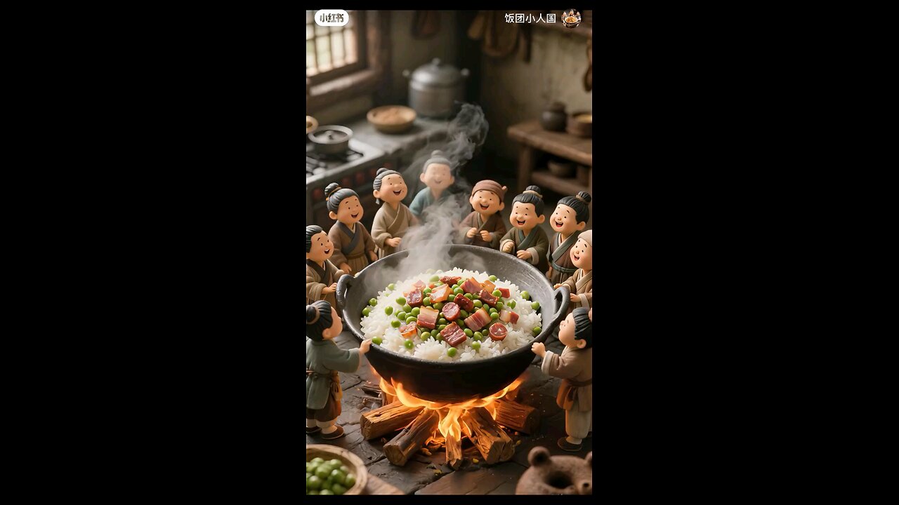 "AI Family's Bountiful Harvest: Peas & Chicken Delight!"