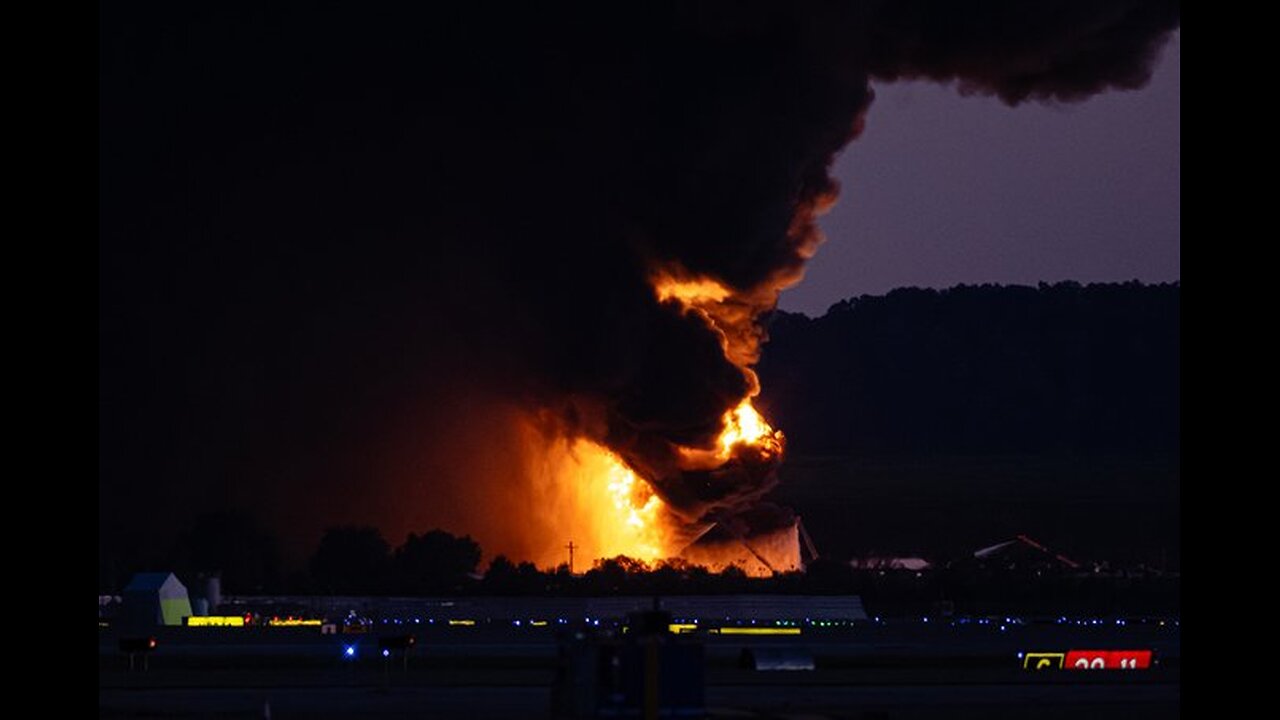 UPS plane crashing in Louisville, Kentucky.