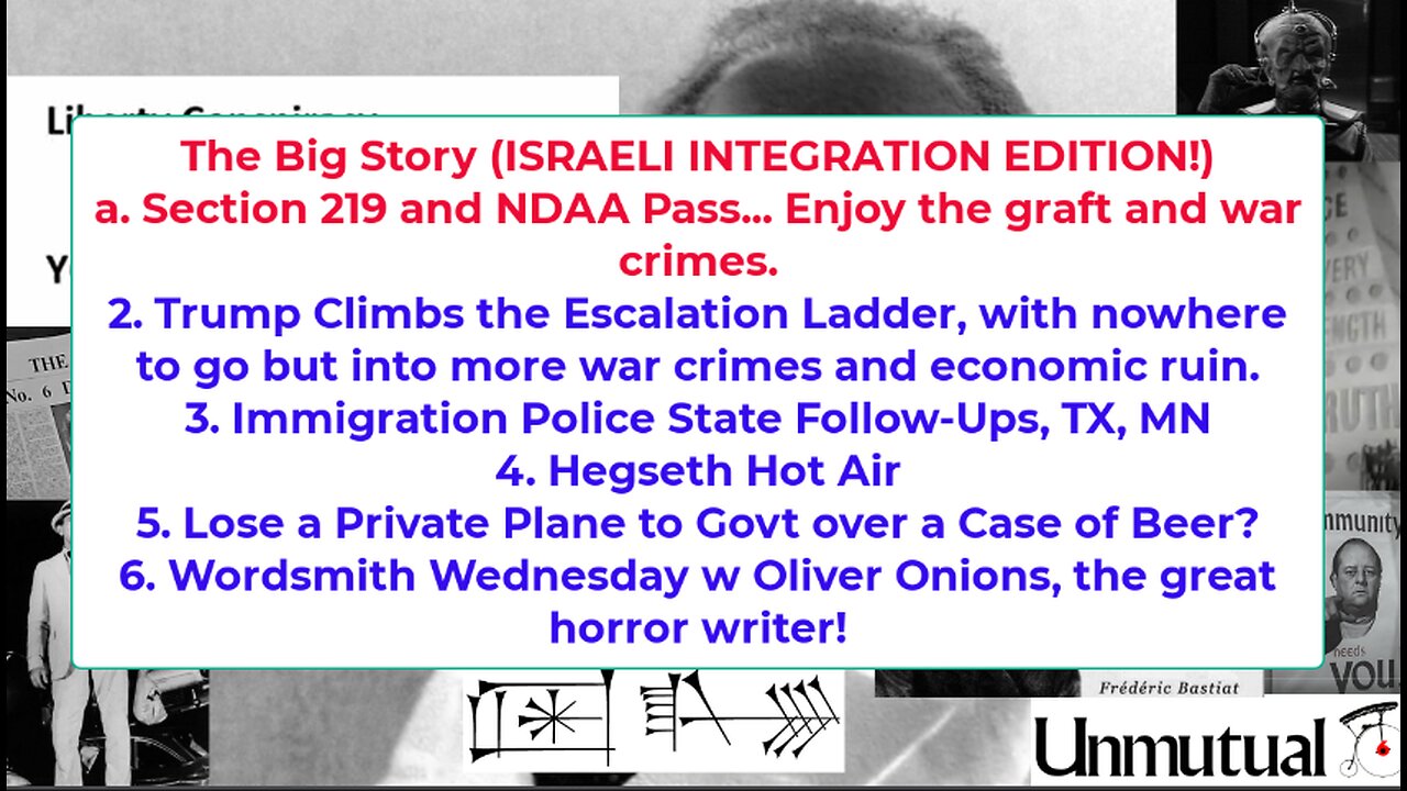 Liberty Conspiracy Live 7-22-26 NDAA USISRAEL, Hot-Tempered Hegseth, Immigration, Fic!