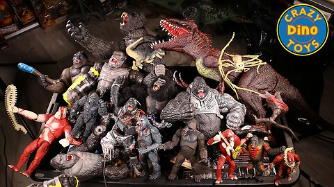 NEW Huge Surprise Box Godzilla x Kong Toys Haul, King Kong Toys Jurassic World Dinosaur Toys!