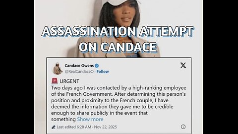 "Macron Ordered My A**ASSINATION Candace Owens OFF-AIR After Accusing Macron of a Kill Plot