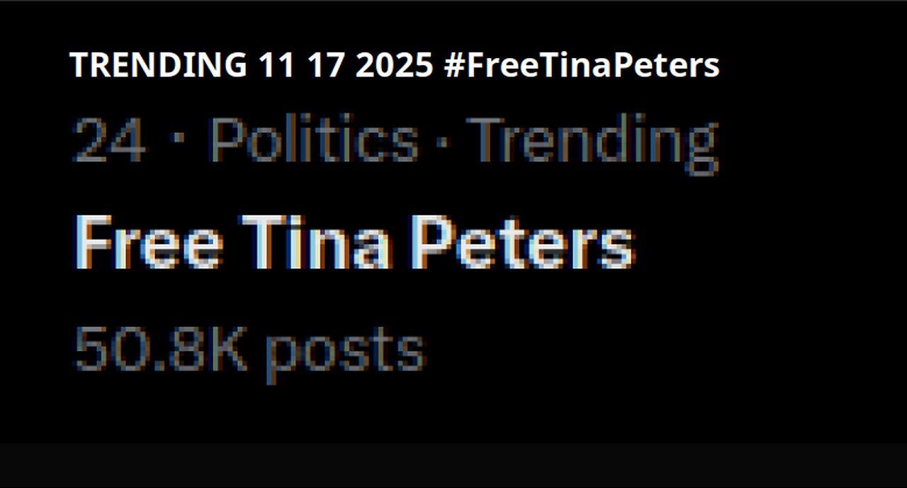 JUAN O SAVIN- Wartime Analysis #FreeTinaPeters- JMC 11 17 2025