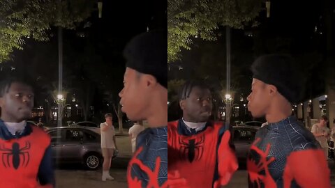 NPC Miles Morales Fights Another NPC Spiderman For Trying to Steal His Job