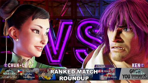 Kuya Kalbo SF6 Ranked Match Roundup. Chun Li Master Rank [Hori Fight Stick]