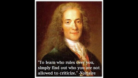 Voltaire Is Telling Us Something