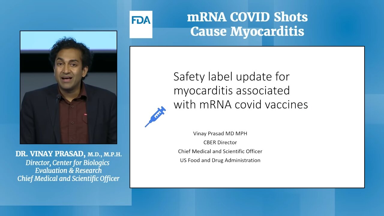 Vaxx-induced myocarditis: A summary of the carnage by FDA’s dr. Vinay Prasad