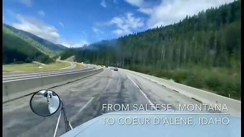 Saltese, Montana to Coeur d'Alene, Idaho