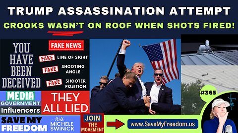 Trump “Assassin” Crooks WASN’T On Roof In Butler, PA When Shots Fired - NO SHOOTER On Ridge. Impossible To Shoot Target From Below Ridge. There Were Multiple Shooters + Media Moved Crooks Body 75 Feet = FAKE Lines Of Sight & Angles