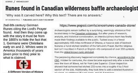 Ancient Germanic Futhark Runes found in Canada - experts are baffled
