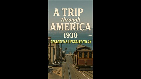 Vintage 1930s America Road Trip 🚗✨ Restored Color Footage Like Never Before!