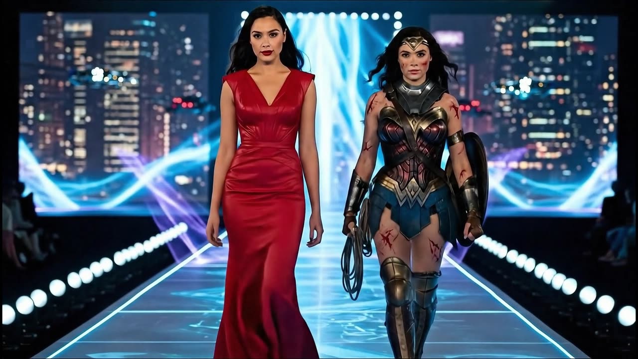 Battle Damaged Justice League and their Actors hit the AI Runway