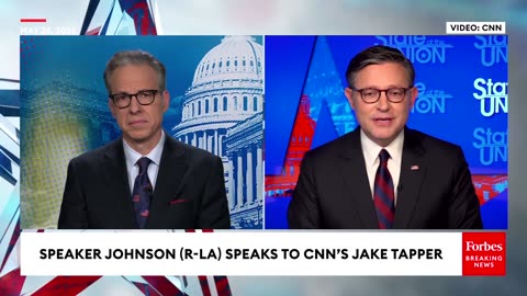 FULL INTERVIEW: Speaker Johnson Speaks To CNN's Jake Tapper As 'Big Beautiful Bill' Heads To Senate