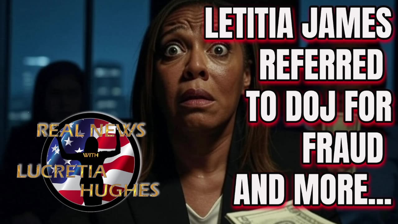 Real News with Lucretia Hughes - Letitia James Referred To DOJ For Fraud And More...