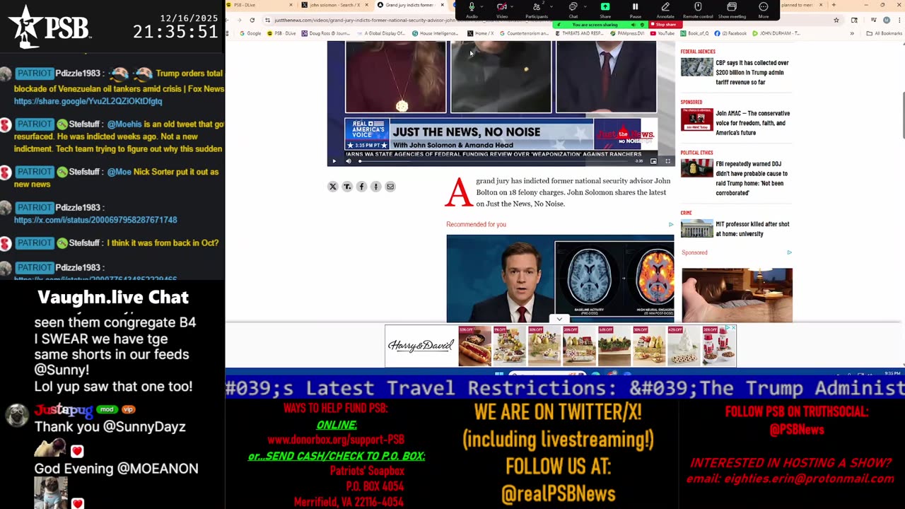 Patriots' Soapbox NEWS - LIVE 24/7!