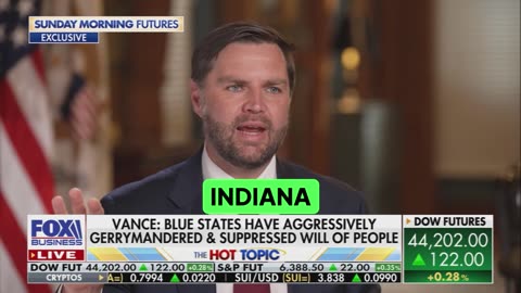 VP Vance CONFIRMS he went to Indiana to talk redistricting