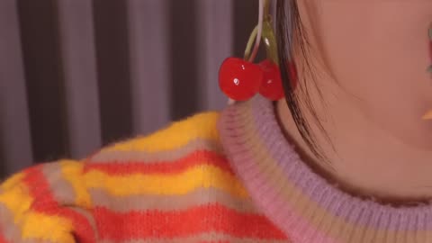 ASMR Fake Food Eating🍫🍓 (chocolate, strawberry, cookie)