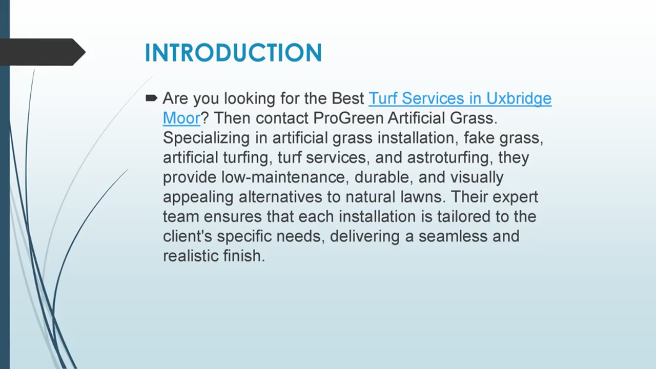 Best Turf Services in Uxbridge Moor