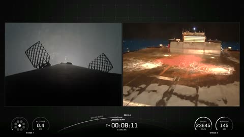 Falcon 9 completes its 500th landing after lifting off from pad 40 in Florida