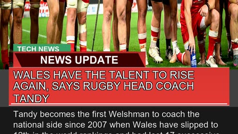 Wales Have the Talent to Rise Again Says Rugby He