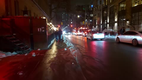 【4K】After Midnight Hours Before the Blizzard Toronto Canada 🇨🇦