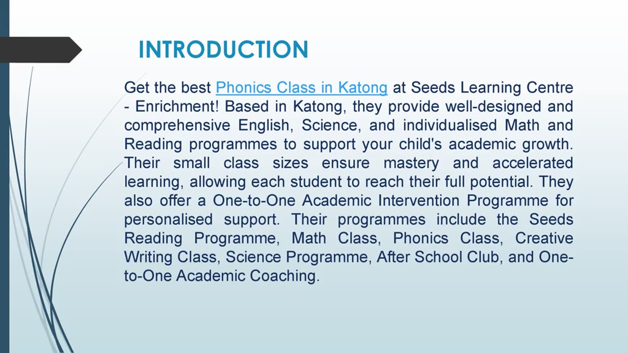 Get the best Phonics Class in Katong