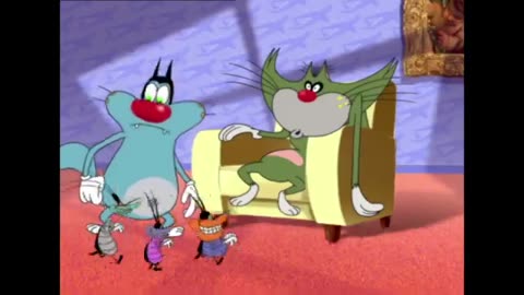 Oggy and the cockroaches Hébergement partagé inconfortable, quotidiens....😅😂🤣🙃🤪