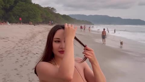 🍒 Windy Day At The Beach 💯🔥