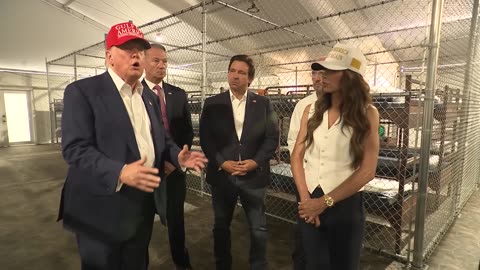 President Trump Participates in a Guided Walking Tour of Alligator Alcatraz - Part 2