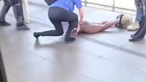 African asylum seeker DROPS HIS TROUSERS in a British train
