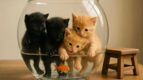 Hilarious Kitten Babysitting Fail – When Mama & Papa Cat Go Out