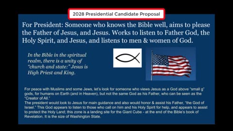 Alternative to Trump wanting a 3rd Term - 2028 Godly Presidential Candidate