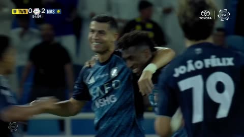 Ronaldo scores_ Felix bags a hat-trick on Al Nassr debut 🔥 _ Presented by Toyota #Football