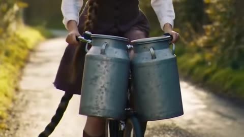 Galliyon mein dhoom machata — milk delivery, royal style!