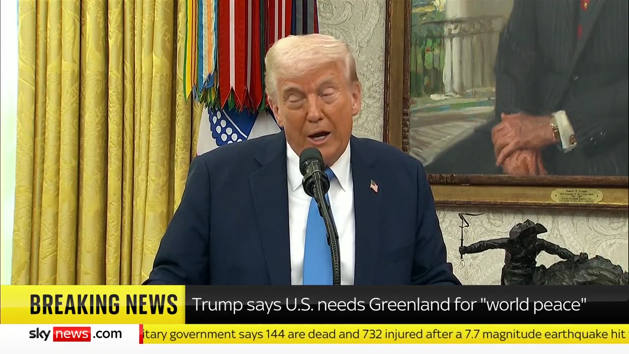 🚨🌍 TRUMP TALKS ABOUT GREENLAND AND INTERNATIONAL SECURITY