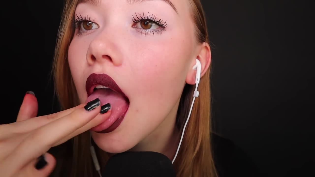 ASMR RELAXING SPIT PAINTING FOR SLEEP😴💦👄